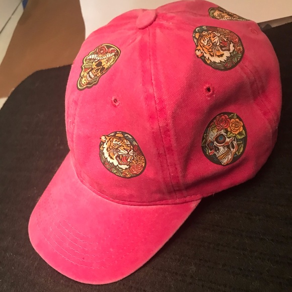 Pink Hardy SnapBack patch baseball cap hat adjustable belts bleached beanie hat - Picture 4 of 8